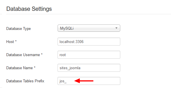 joomla-database-settings