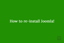 How to re-install Joomla!