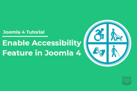 How to Enable Accessibility Feature on Joomla 4 Website?