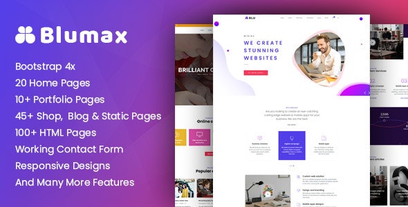 Blumax - Multipurpose Responsive Joomla Website Template