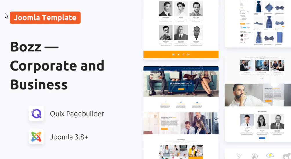 Bozz Joomla template