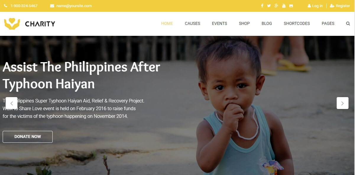 Charity Joomla Template