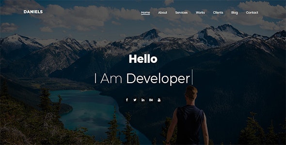 Daniels One Page Portfolio Template