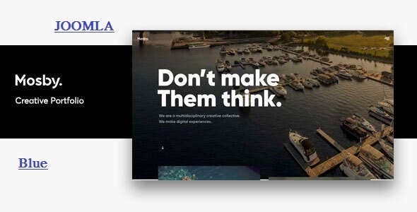 Joomla portfolio template