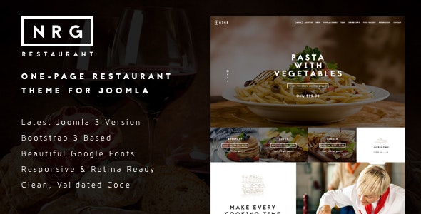 NRGrestaurant Restauranteur Catering Template