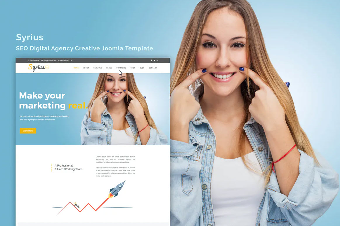 Syrius Joomla template