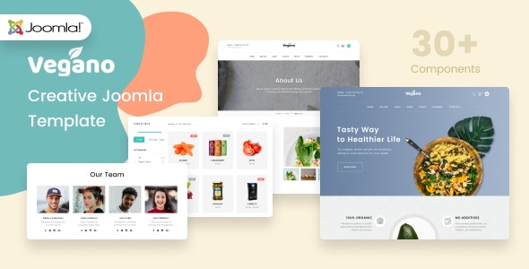 Vegano Organic Food Joomla Template