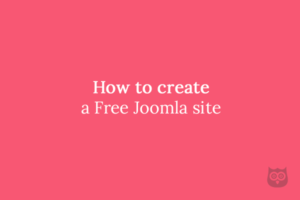 How to create a Free Joomla site