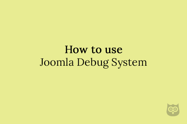 How to use Joomla Debug System