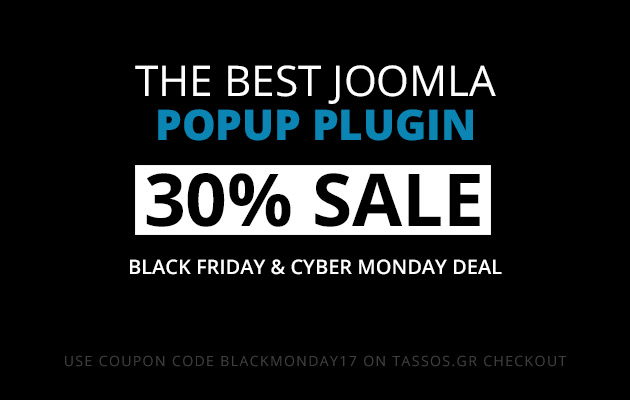 Black Friday & Cyber Monday Joomla Deal 2017 - Discount