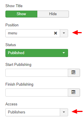 joomla-admin-module-settings