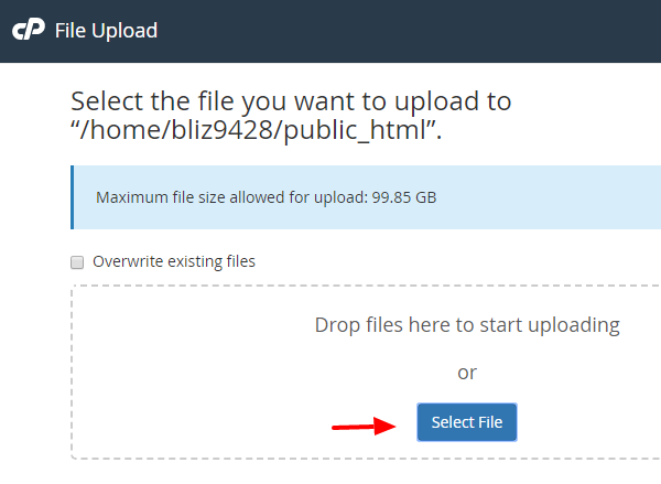 joomla-cpanel-file-upload