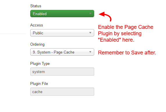 joomla-enable-page-cache-plugin