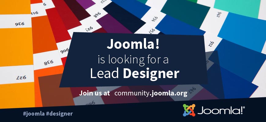 The Joomla Marketing Team is looking for a Lead Designer 