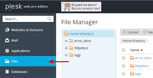 joomla-plesk-file-manager