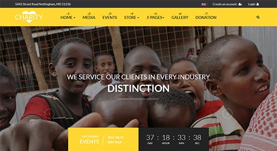 joomla template for charity website