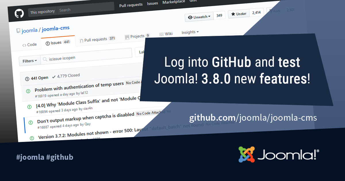 Help push Joomla 3.8 towards its release!