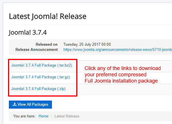joomla-update-download-install-package