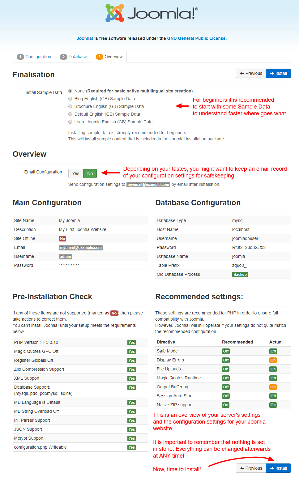 joomla-web-install-overview-tab