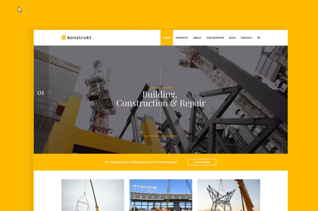 Construction Joomla template