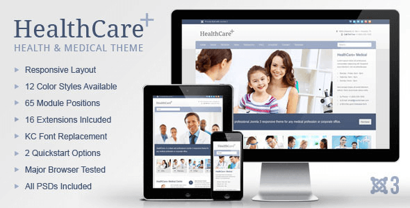 Healthcare+ Joomla Template