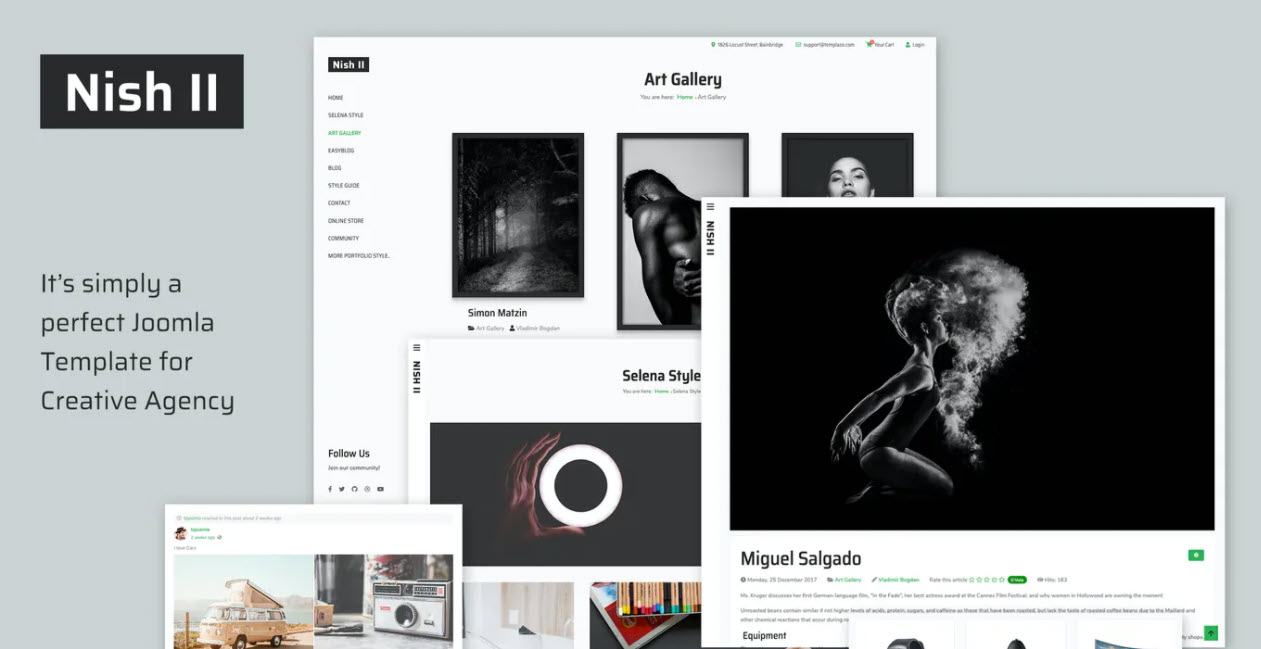 nishII Joomla template
