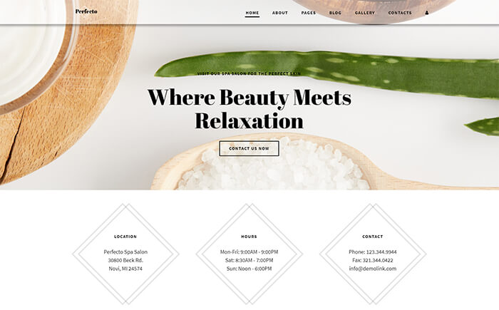 Spa Salon Joomla Template